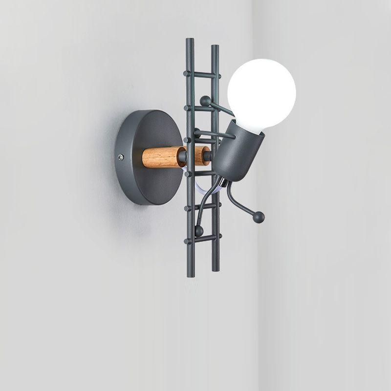 Wall lamp / Loft sconce - black