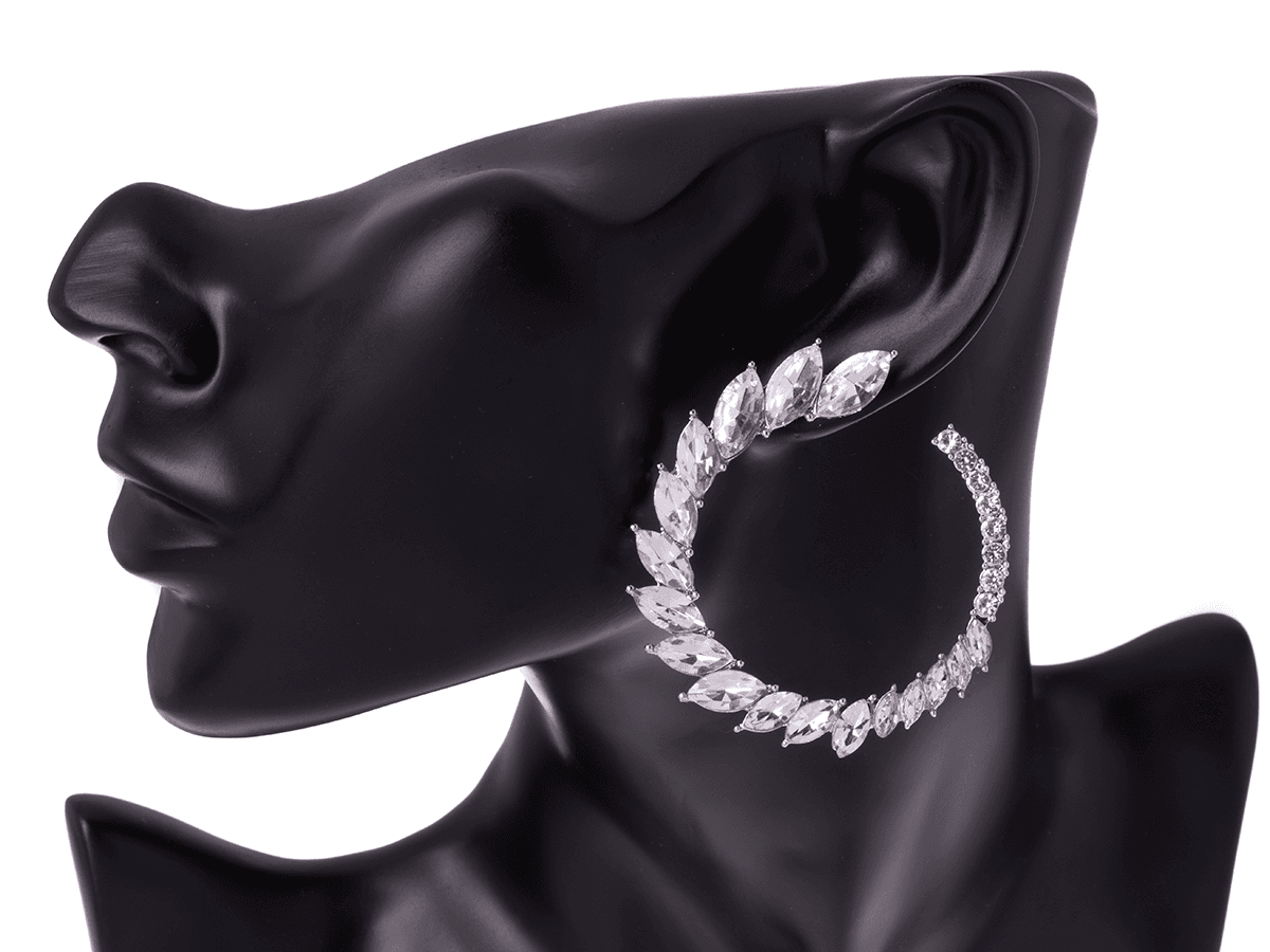 Circle earrings - silver