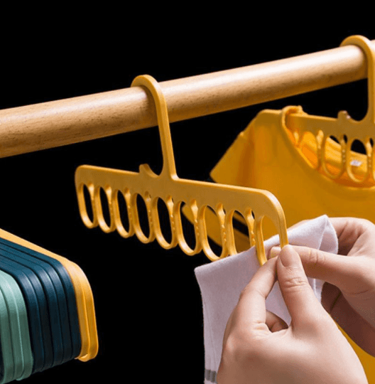 Hanger for underwear, socks / Multifunctional clothes organizer - yellow