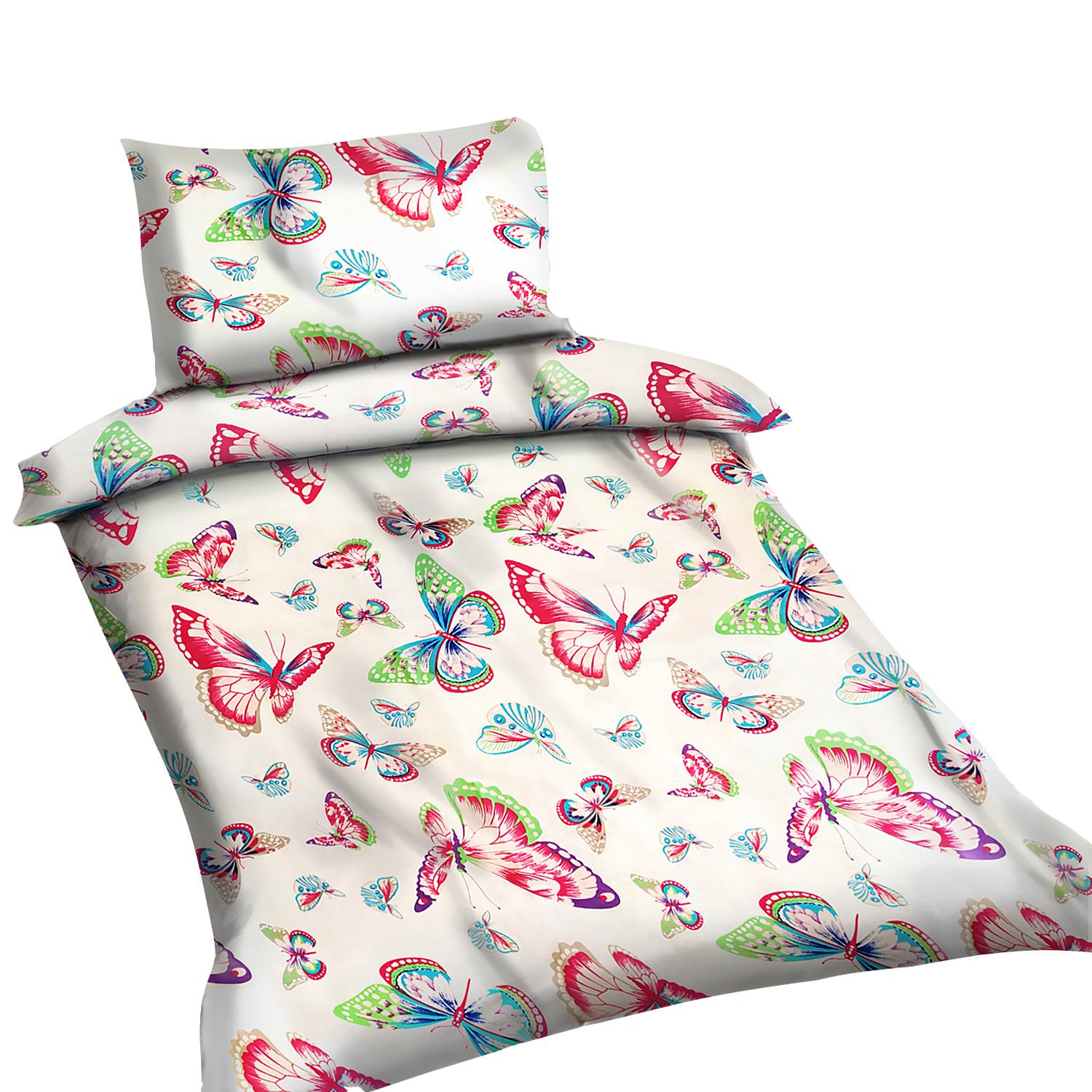 Set of children's bedding 90x120cm - color butterfly