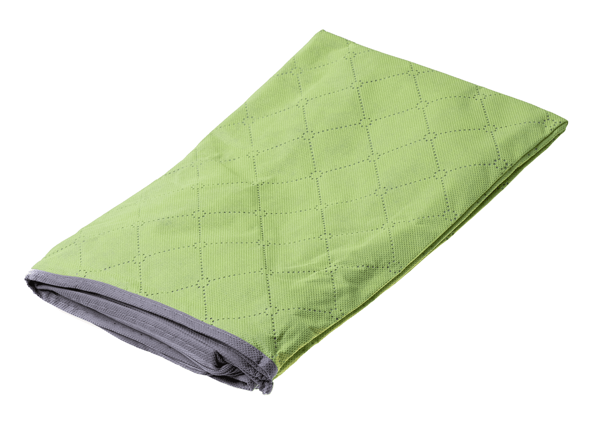 Container cover for bedding blanket clothes - small green