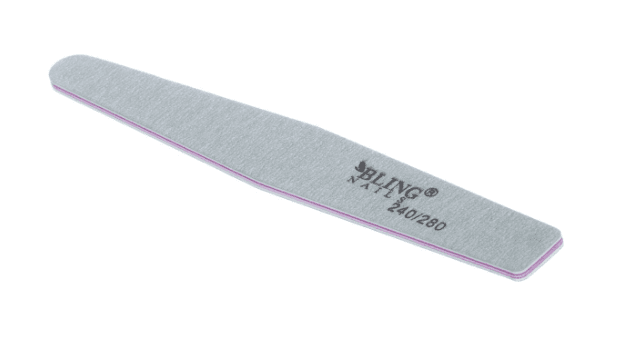 Double-sided nail file, gray, BLING 240/280 - typ 5