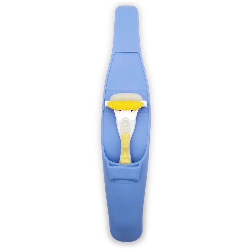 Silicone case for a razor - light blue