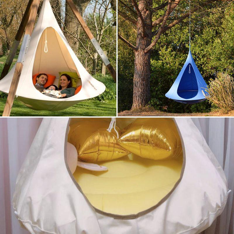Hanging cocoon / tent - beige, 150 x 150