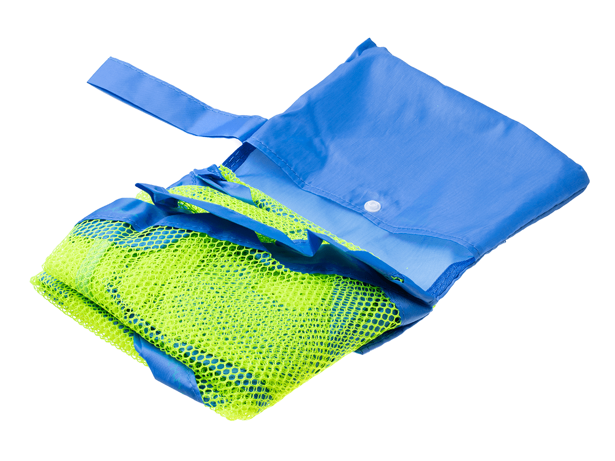 Beach bag beach net for toys - blue