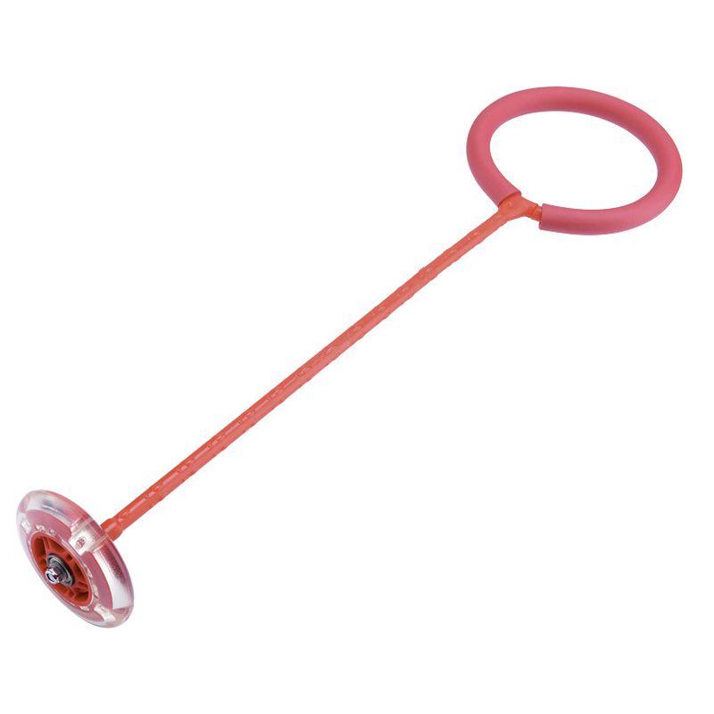 Hula Hoop Skip Rope for Leg, for Children with LED Lights, red