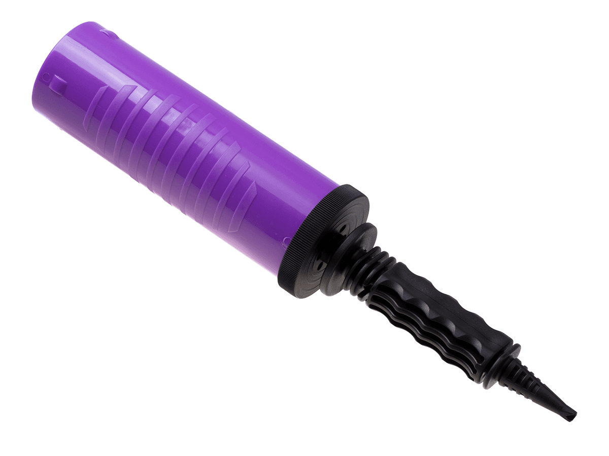 Hand pump for inflating balloons Professional - purple
