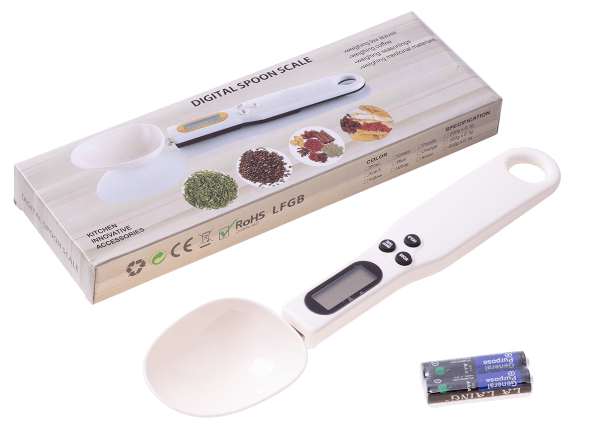 Electronic kitchen scale in the form of a teaspoon spoon up to 500g / 0.1g 
