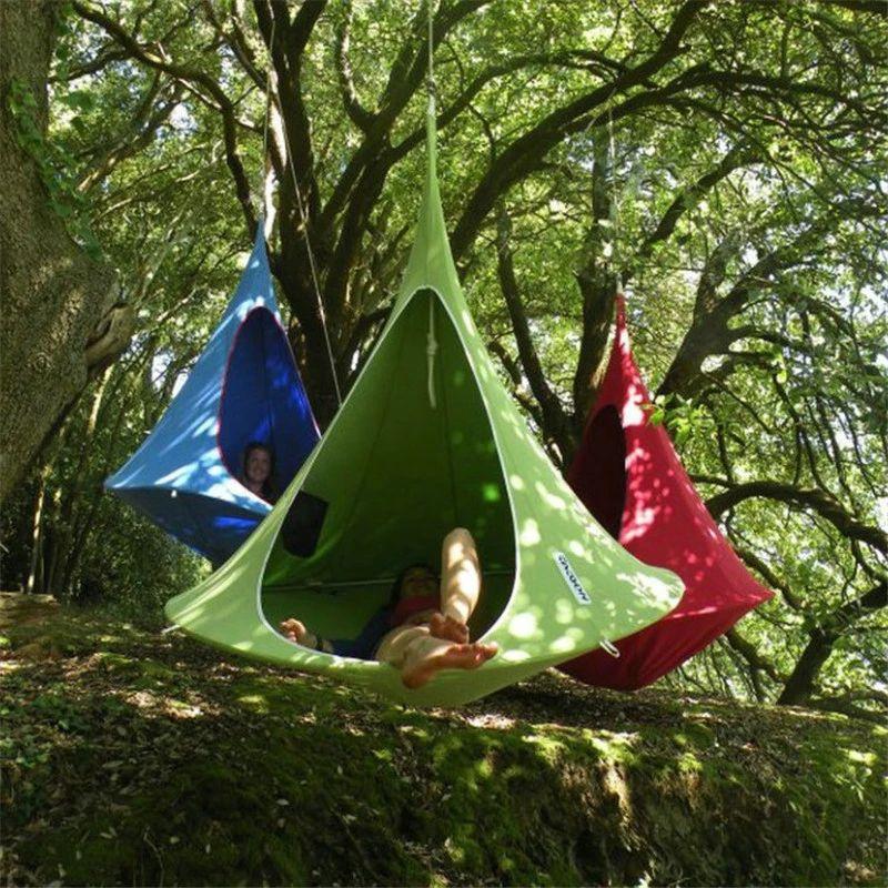 Hanging cocoon / tent - green, 180 x150
