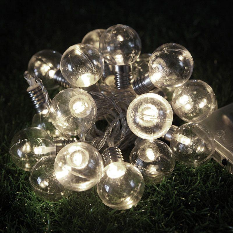 LED garland / decorative lamps in the shape of a bulb - cold color