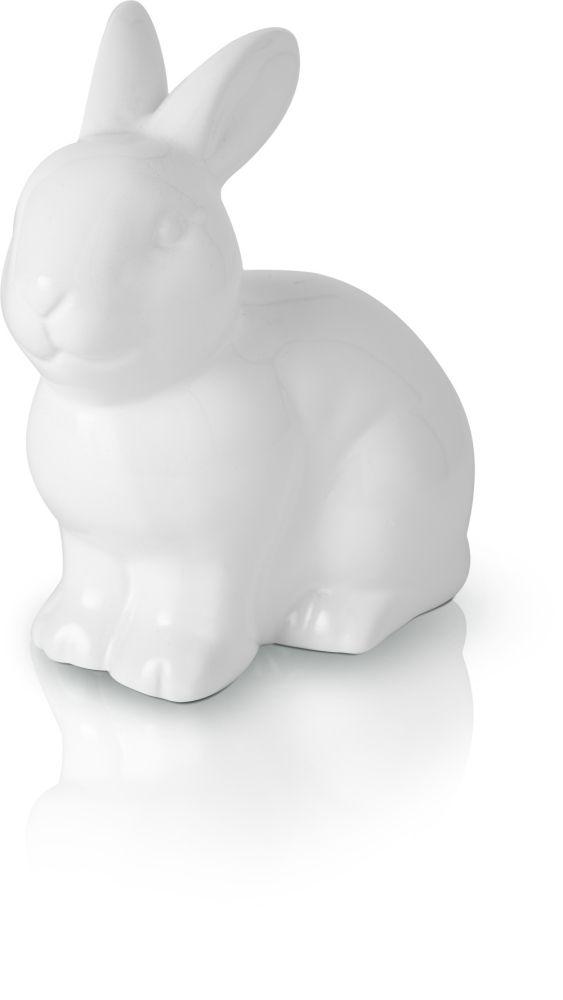 Ceramiczna figurka królika - biała - kolekcja EASTER