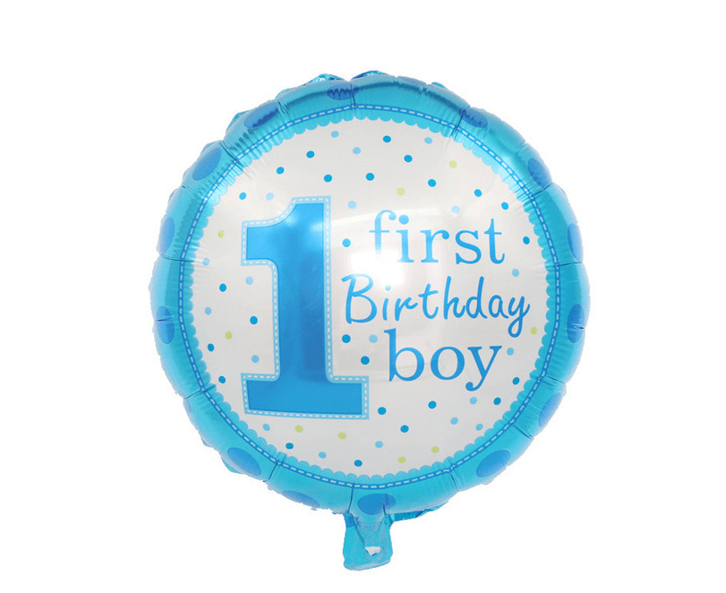 A set of birthday balloons for a boy - blue