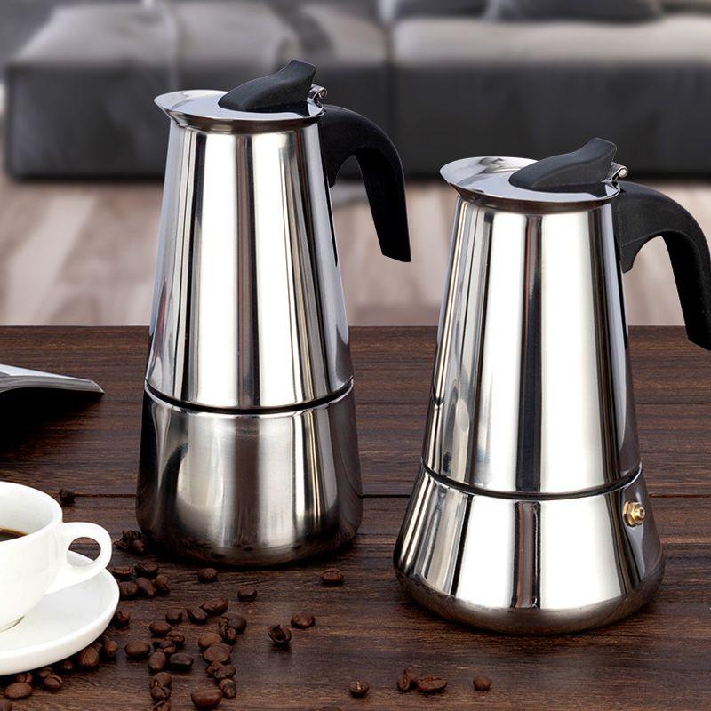 Kawiarka do kawy - srebrna, 100ml, 2 filiżanki