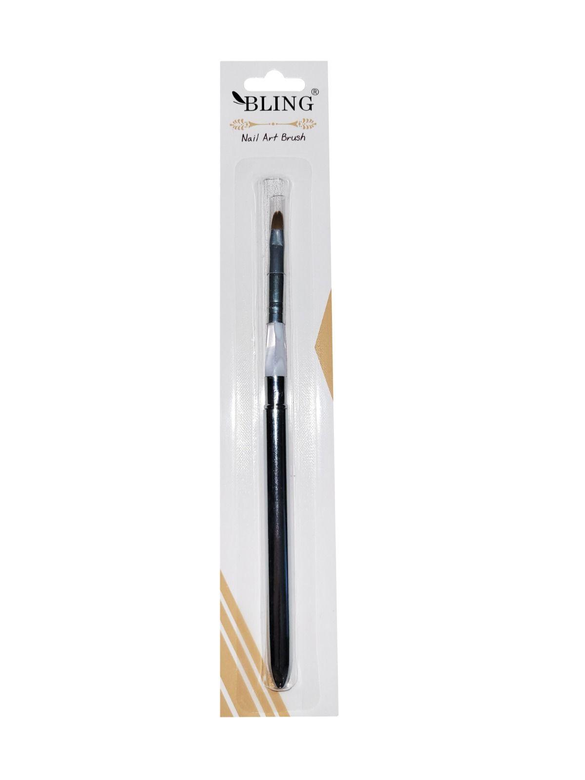 BLING Professional gel brush - size 4, silver