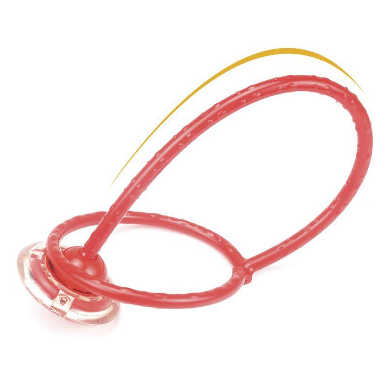 Hula Hoop Skip Rope for Leg, for Children with LED Lights, red