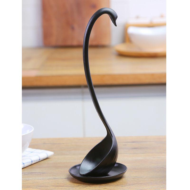 Floating ladle with a stand - white