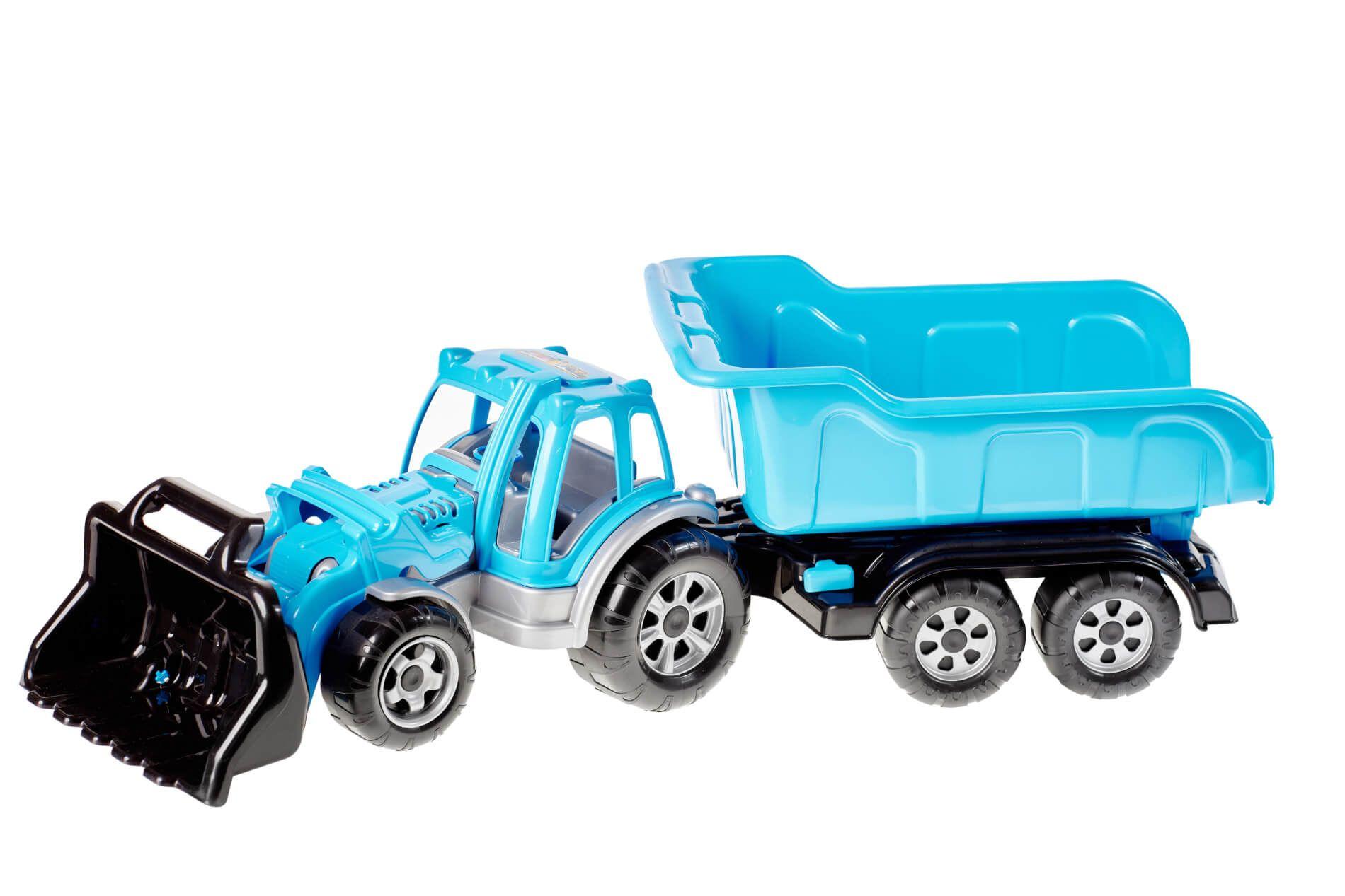 Traktor MAX z ładowarką i przyczepą – model 350