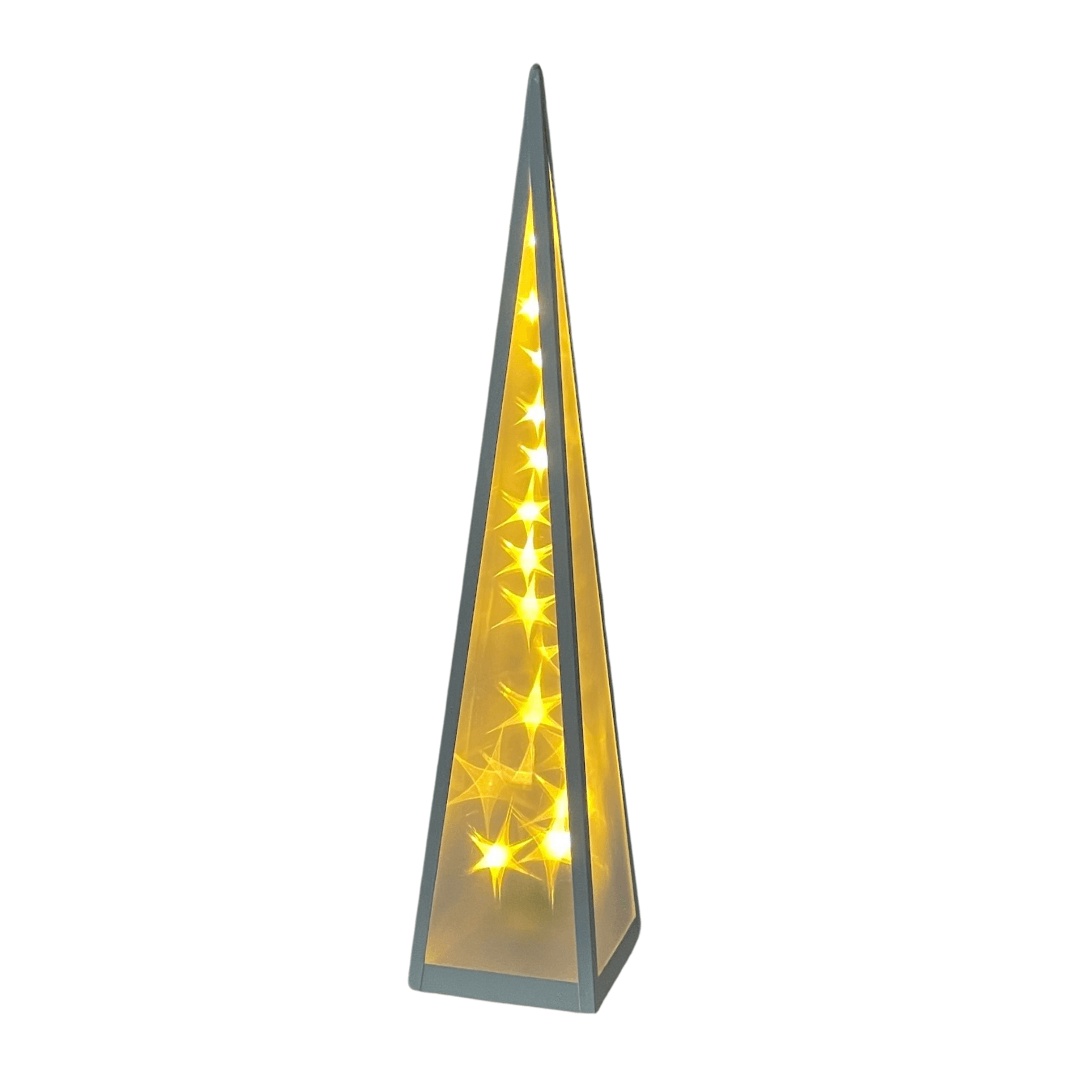 Piramida LED Gwiazdki obrotowe 13*13*60cm