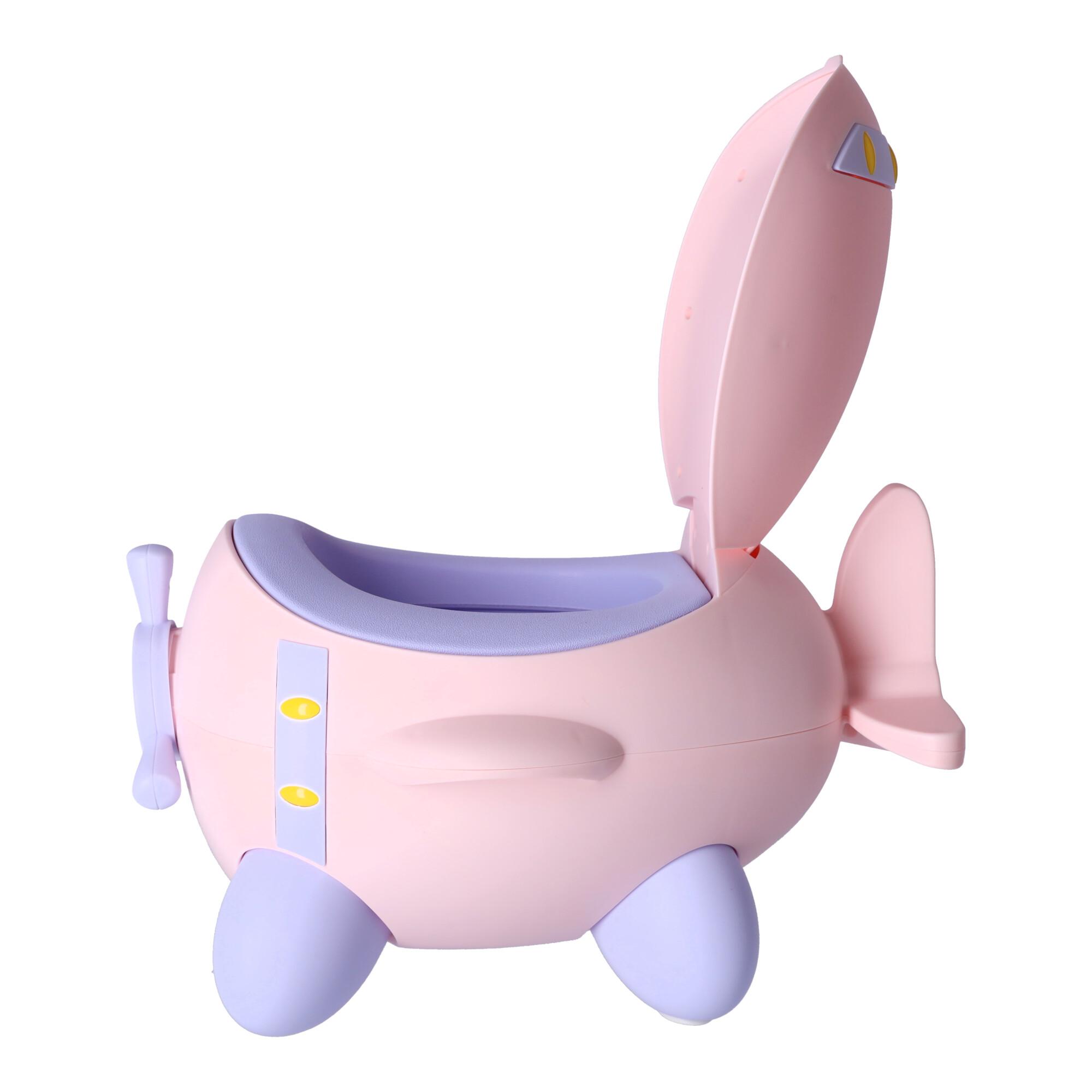 Multifunctional potty for children Airplane - pink