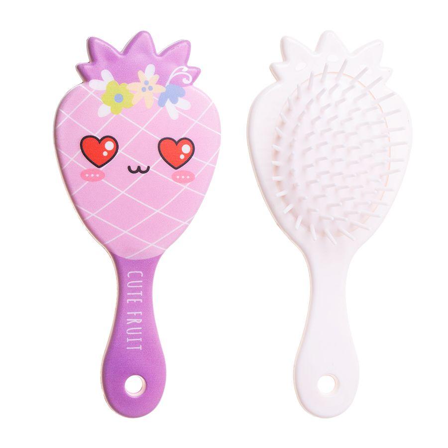 Children's hair brush - purple handle