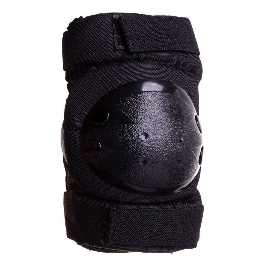 Helmet + protectors for roller / skateboard / bike - red and black, size M