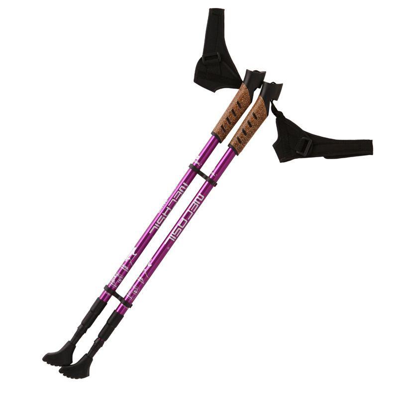 Nordic walking poles - purple