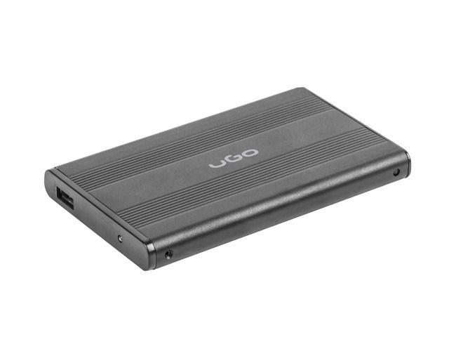 Obudowa UGO UKZ-1003 (2.5"; USB 2.0; Aluminium; kolor czarny)