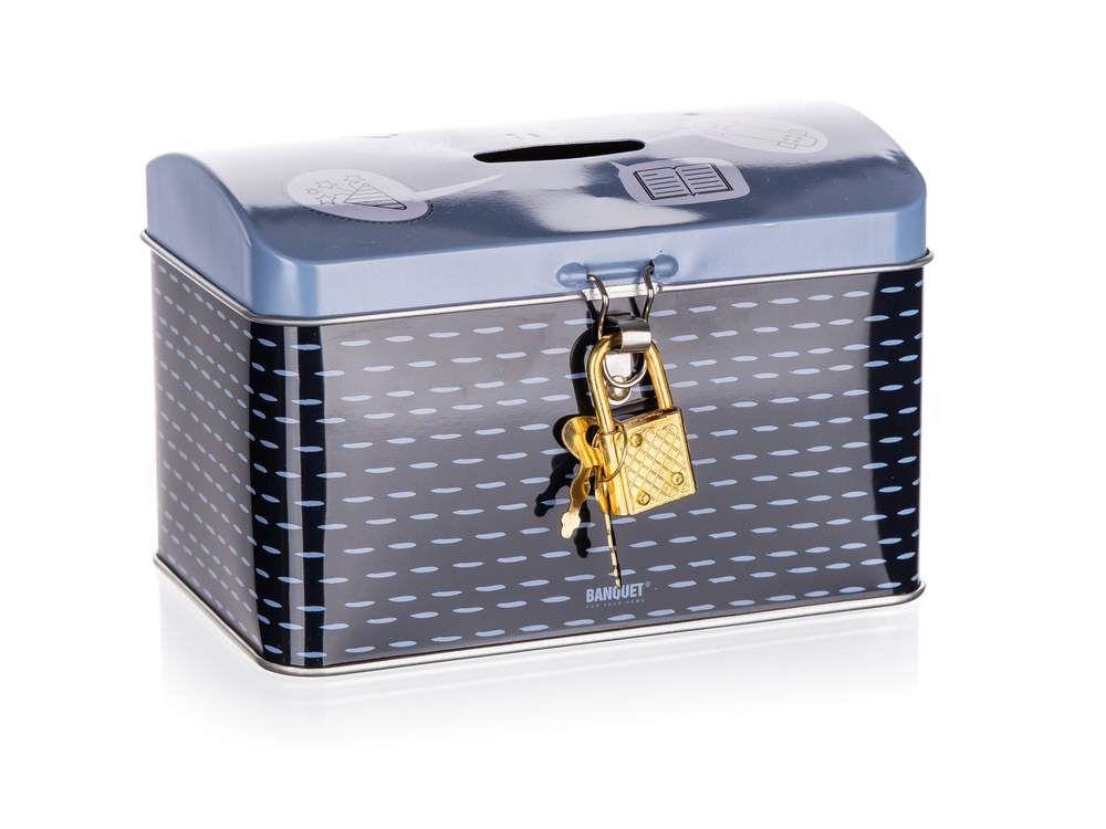 4KIDS moneybox 12,8 x 8,4 x 8,4 cm, blue