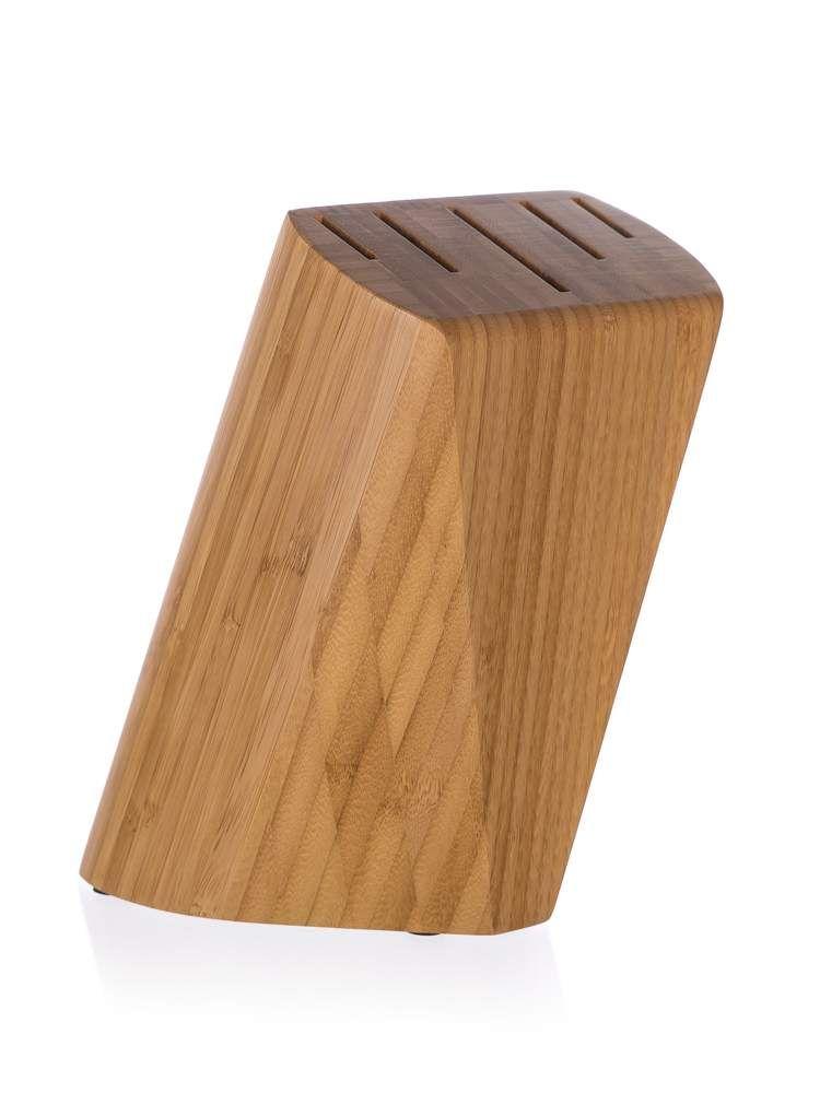 Drewniany stojak na 5 noży Brillante Bamboo 22x13,5x7 cm