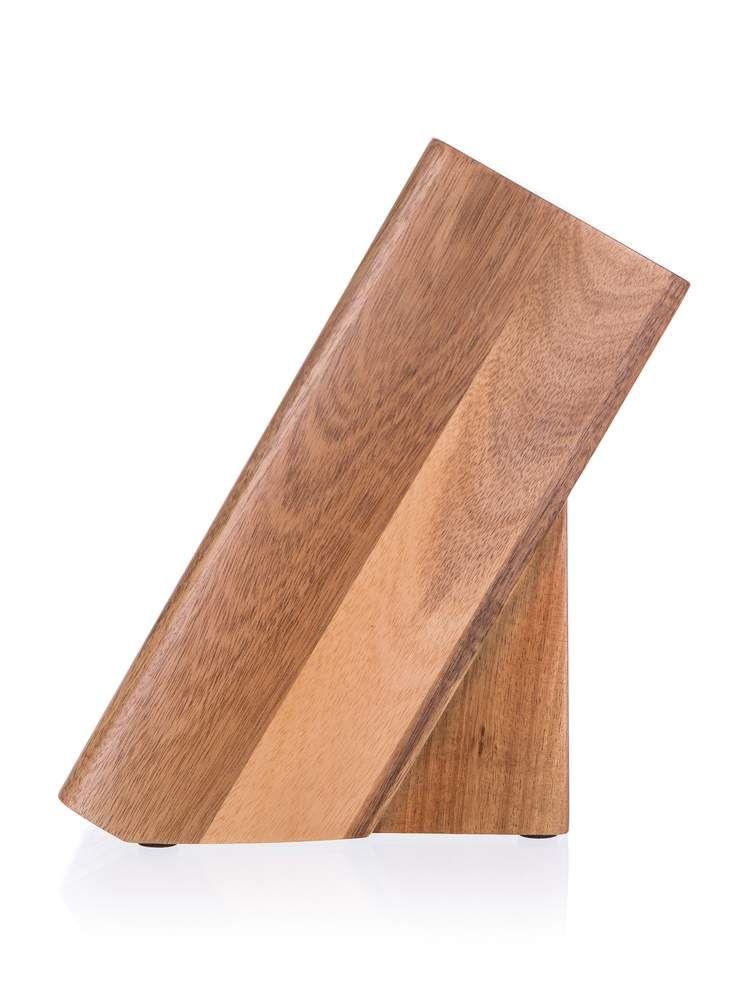 Drewniany stojak na 5 noży Brillante Acacia 23x11x10 cm