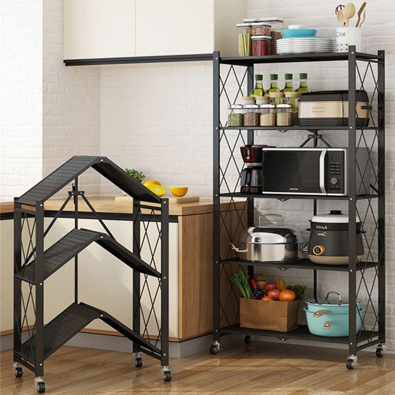 Folding kitchen shelf - five levels