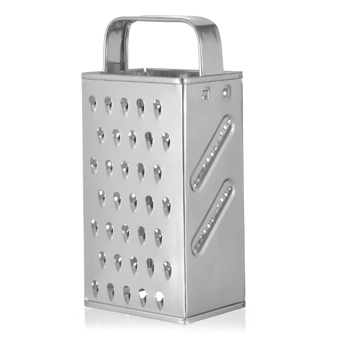 Square kitchen grater, height 15.5 cm