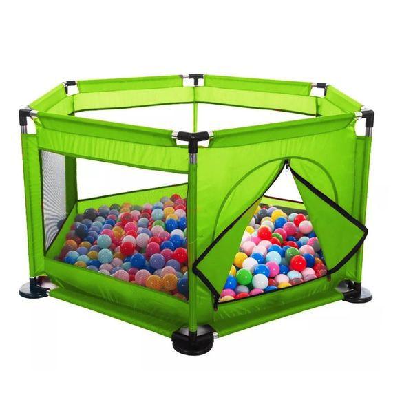 Playpen for children / dry ball pool - green