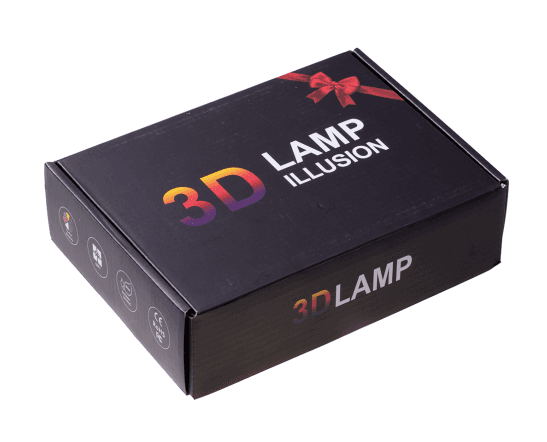 3D LED night lamp "Rider" Hologram + remote control