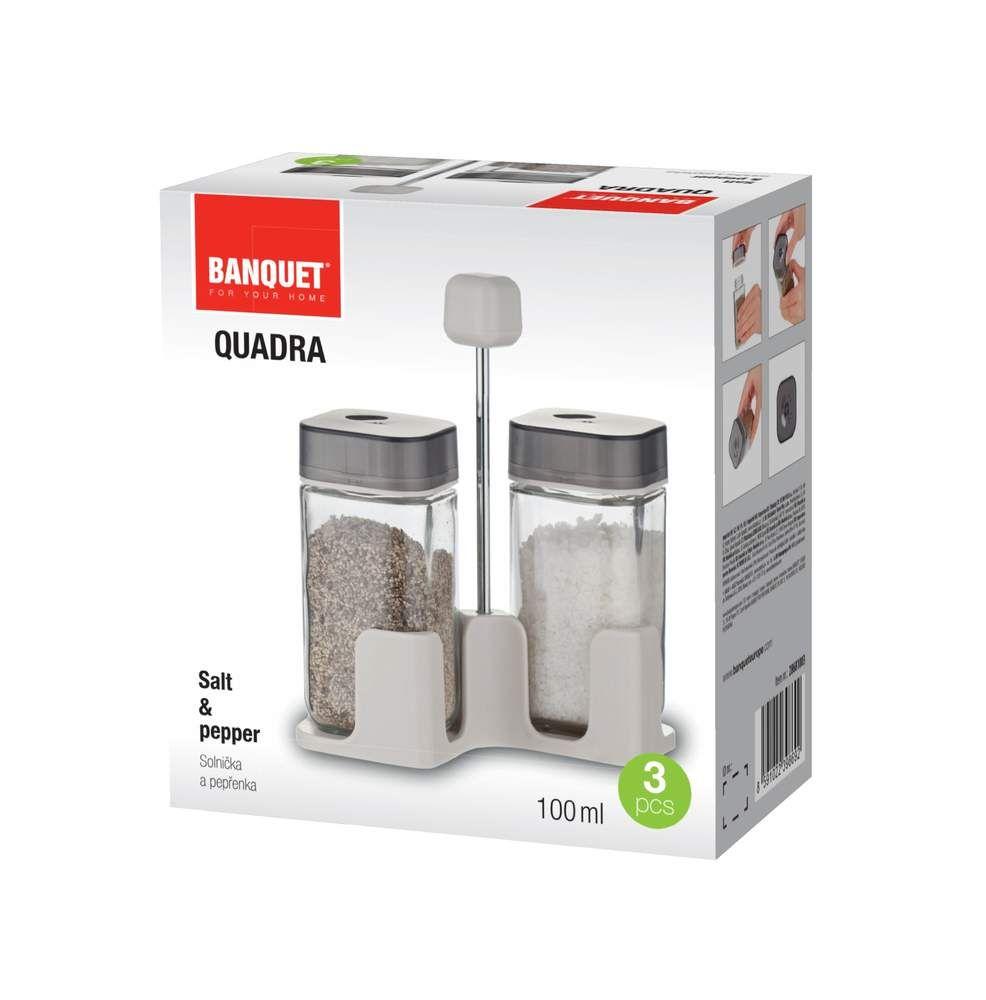 100ml QUADRA salt & pepper shaker set