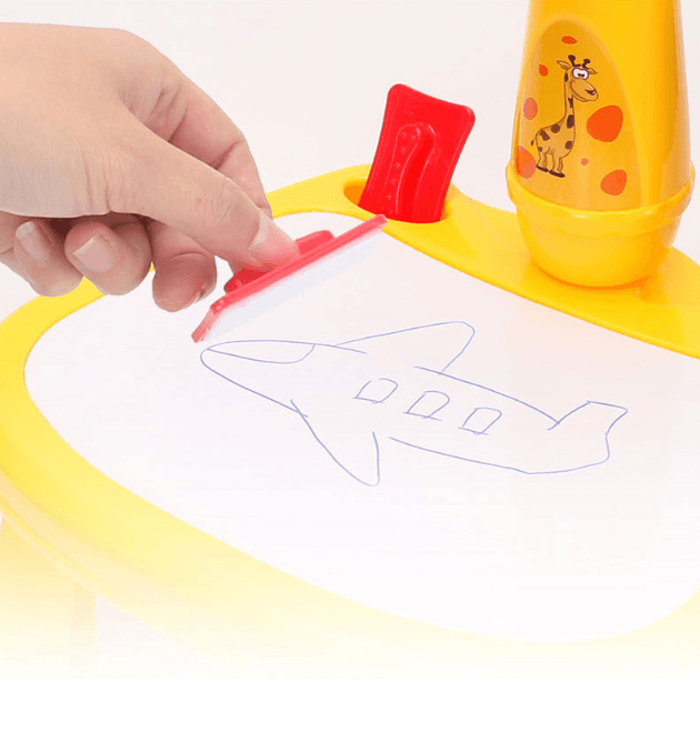 Wielofunkcyjny projektor / rzutnik do nauki rysowania - żółta żyrafa