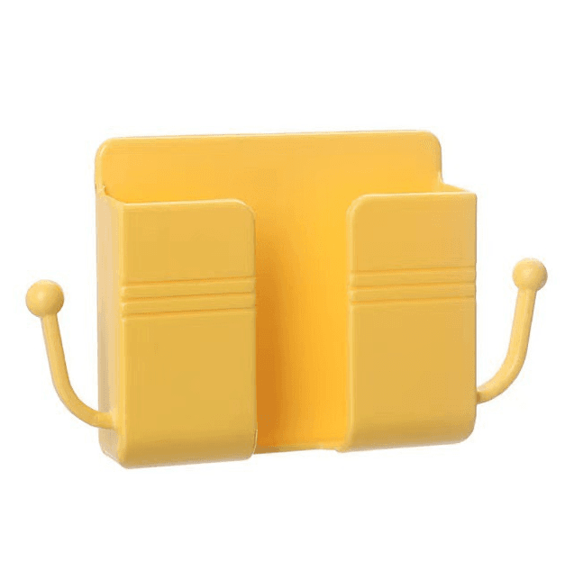 Organizer / wall holder for a mobile phone - yellow