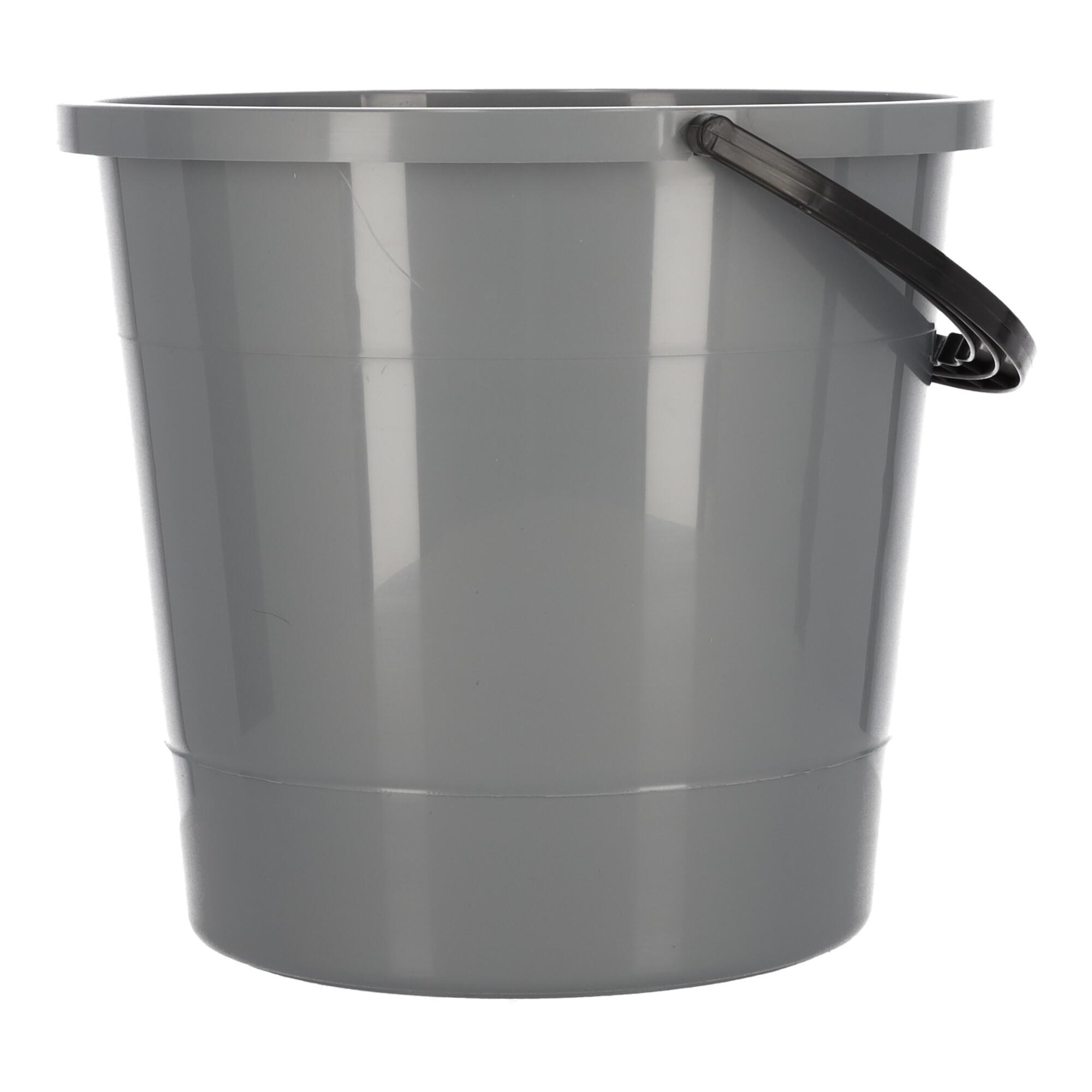 Bucket 10L, POLISH PRODUCT - grey