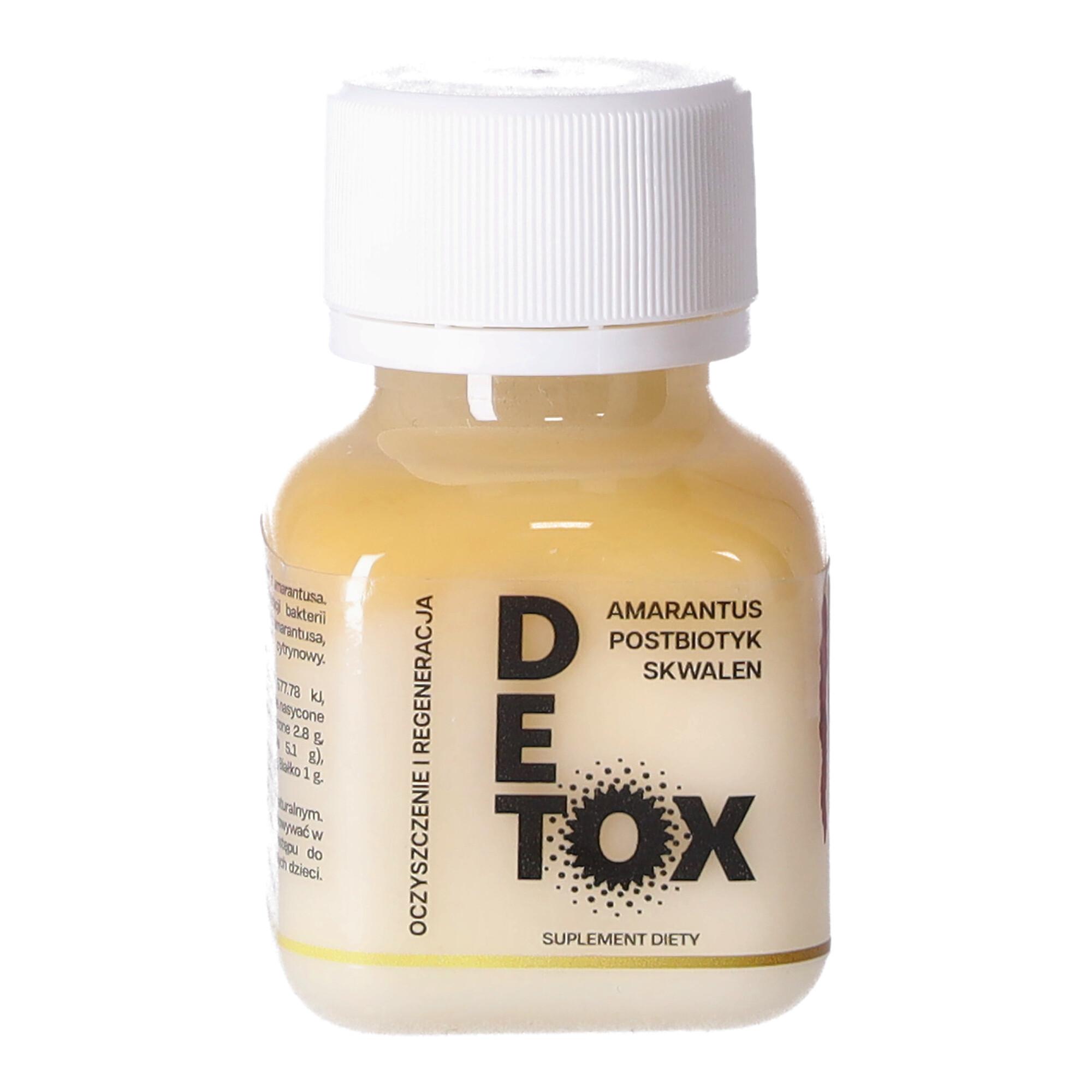 Shot detox z olejem z amarantusa