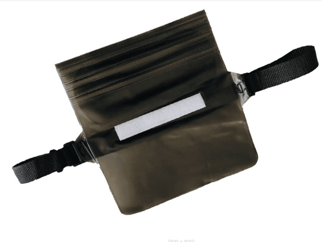 Waterproof kidney, belt pouch - grey