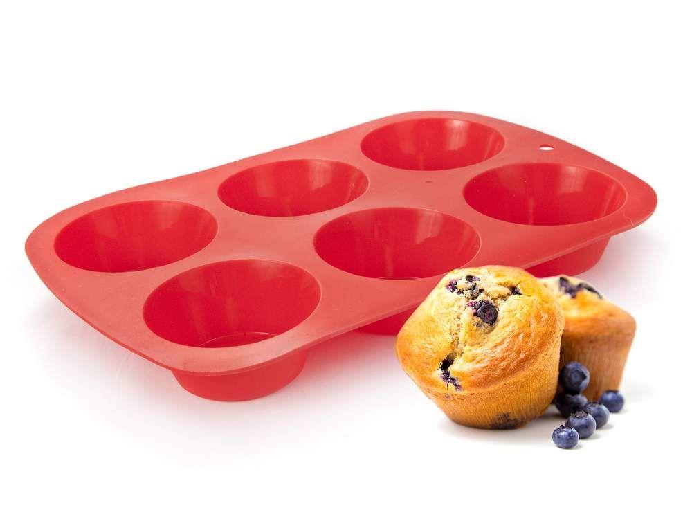 Silicone muffin mold 6d 27.5 * 18 cm, RED Culinaria