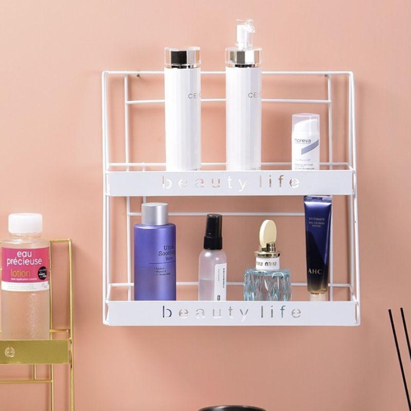 BEAUTY LIFE two-level shelf for cosmetics - white