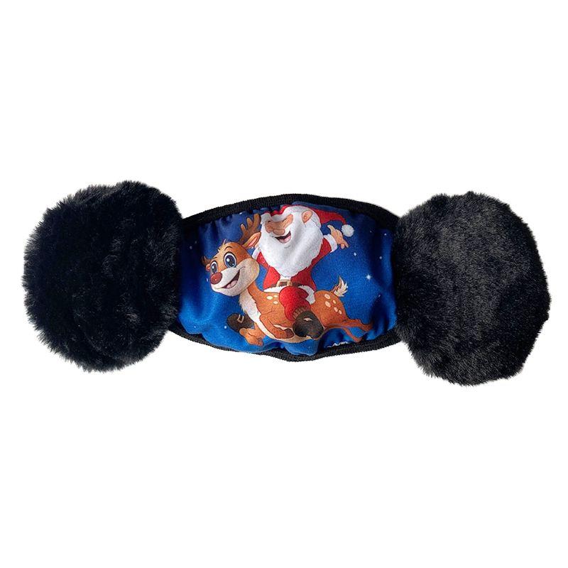 Christmas mask / face mask with ear muffs - Santa Claus