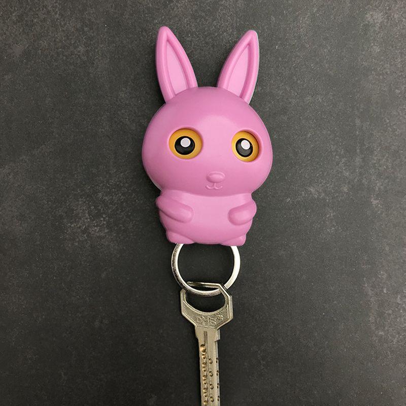 Key hanger - pink rabbit