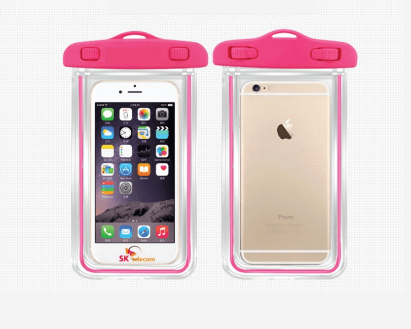 Waterproof universal case, phone cover - pink