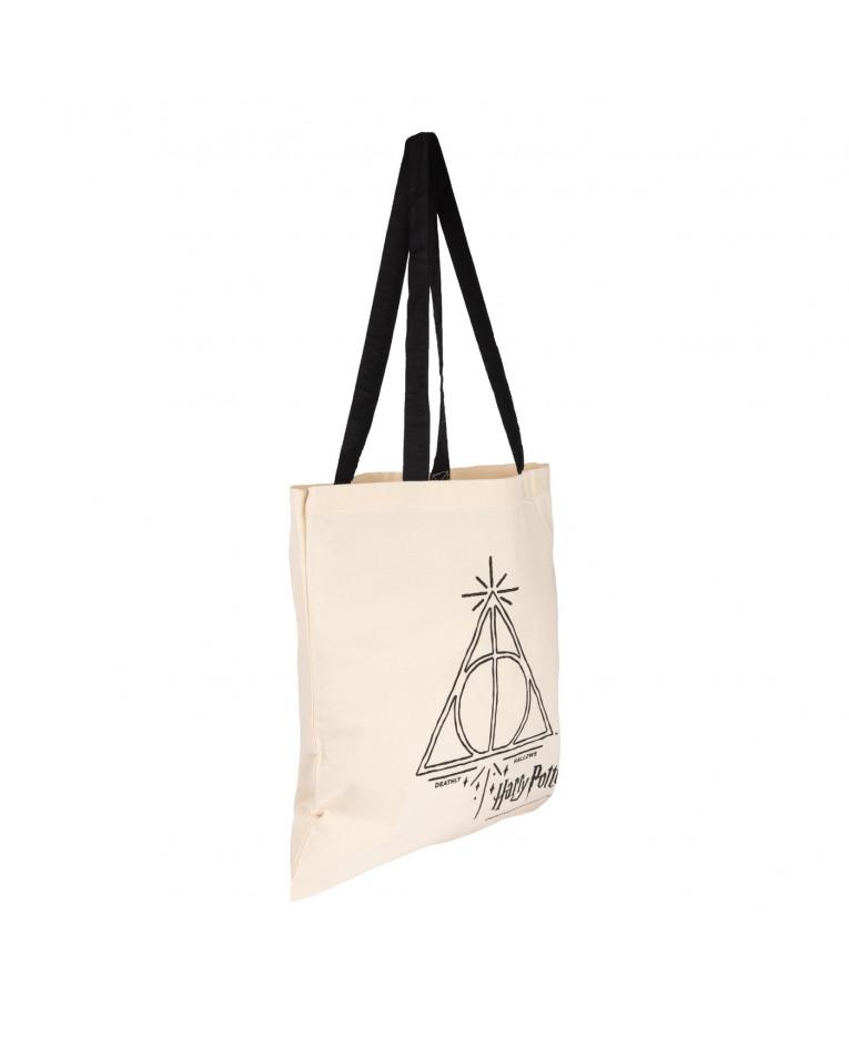 Canvas shopping bag Harry Potter - Deathly Hallows, 38x42 cm LICENSED, ORIGINAL PRODUCT