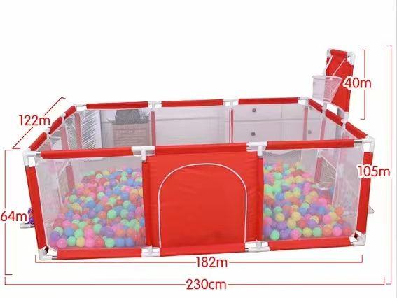 Playpen for a child, playground, dry pool, playground - grey