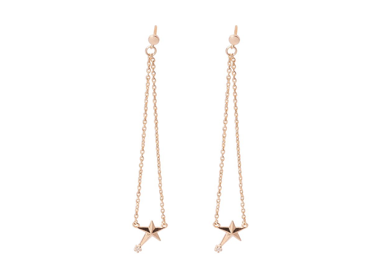 Earrings Hanging Xuping Stars - gold
