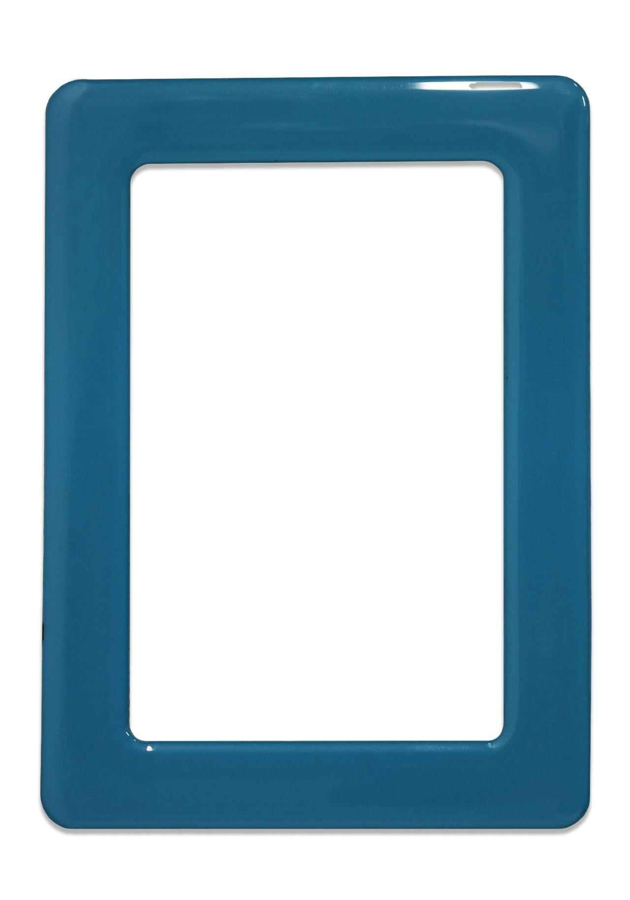 Magnetic self-adhesive frame size 13.0 × 8.1 cm - turquoise