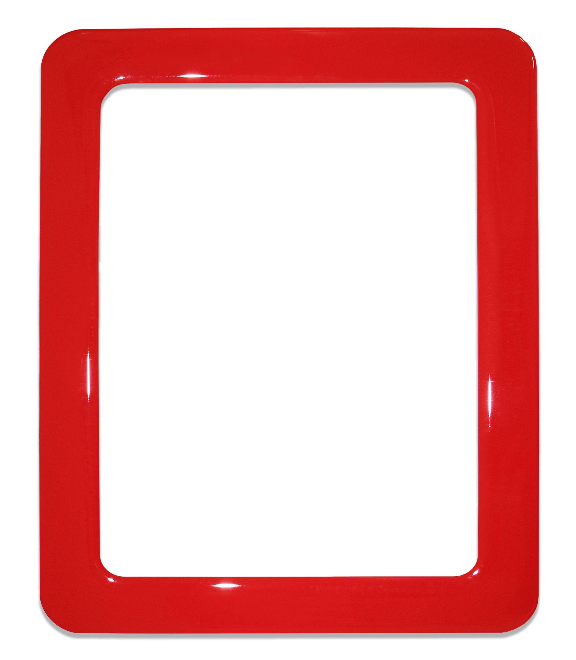 Magnetic self-adhesive frame size 19.0 x 23.8 cm - red